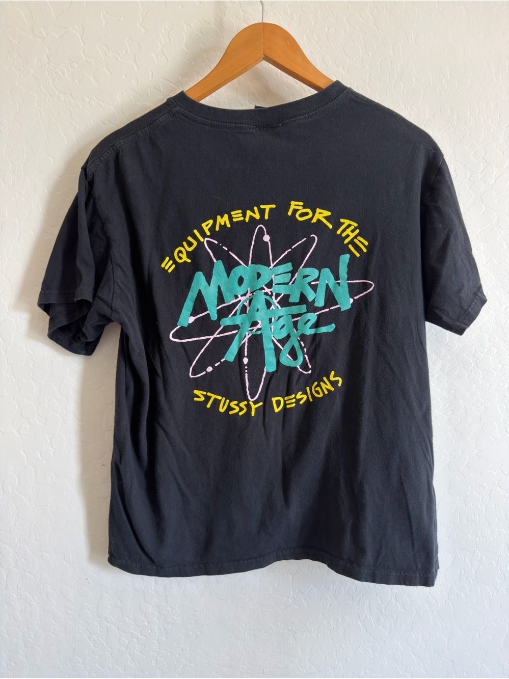 Stussy Modern Age Graphic Tee Black | Size XL (Fits M/L - See meas)